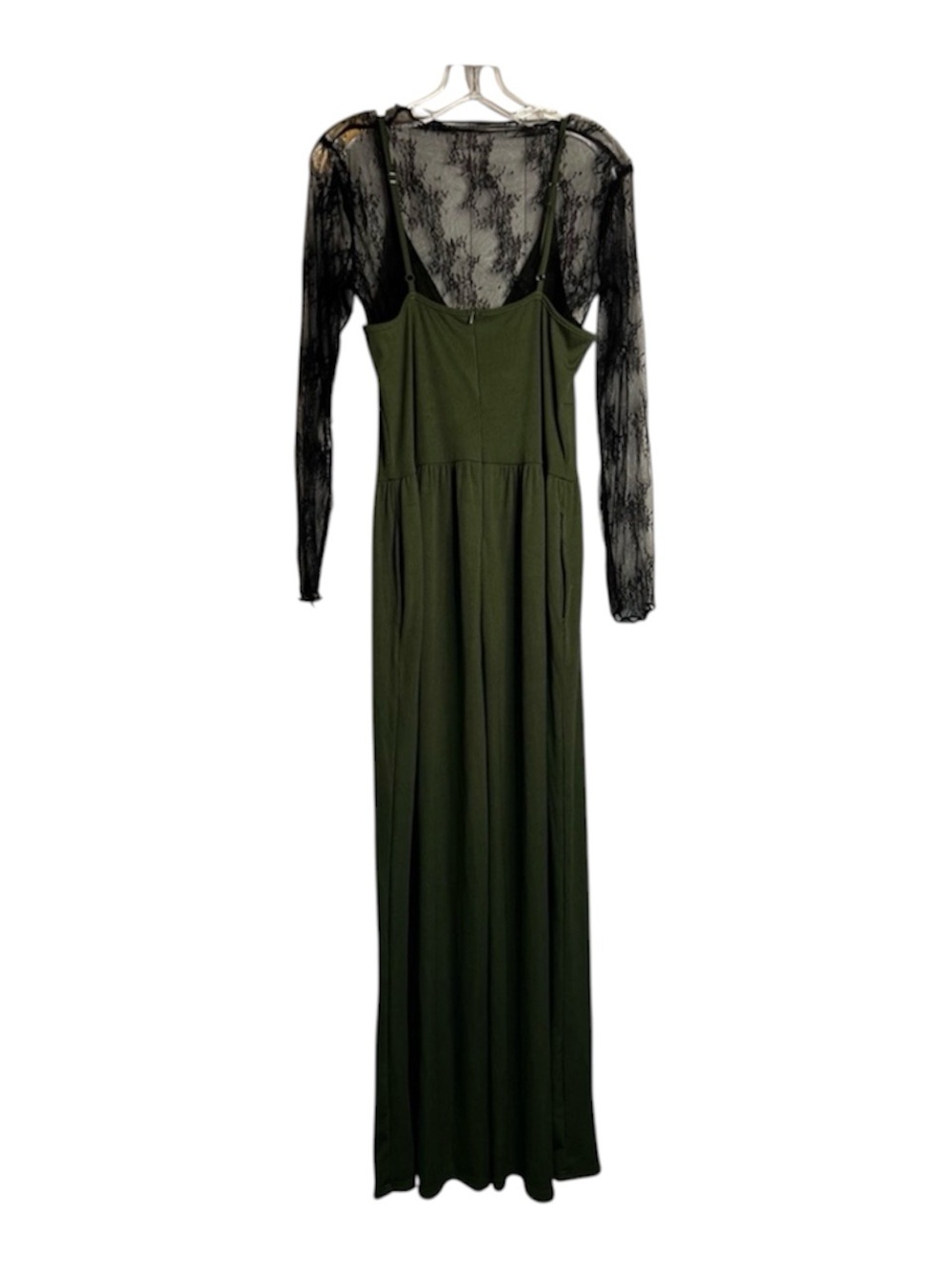 Olive Green Women's Jumpsuit - Picture 8 of 14